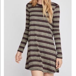 BCBGeneration - Metallic Striped A-Line Dress